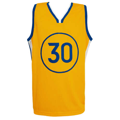 Stephen Curry Signed Yellow Custom Basketball Jersey - (Beckett) - Image 3