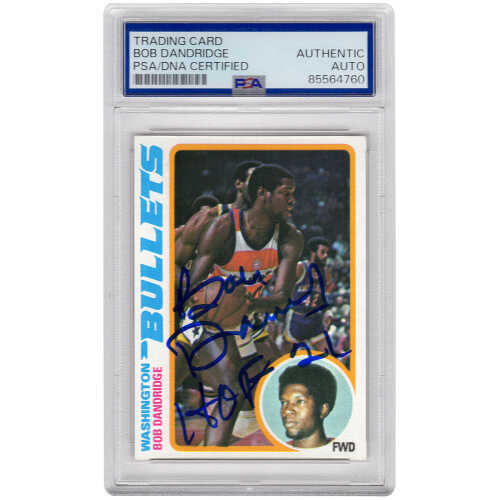 Bob Dandridge Signed Bullets 1978 Topps Basketball Trading Card #92 w/HOF'21 - (PSA Encapsulated)