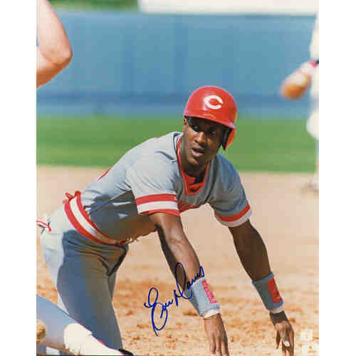 Eric Davis Signed Cincinnati Reds On Dirt 8x10 Photo