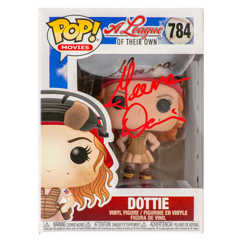 Geena Davis Signed A League Of Their Own 'Dottie' Funko Pop Doll #784 (In Red)