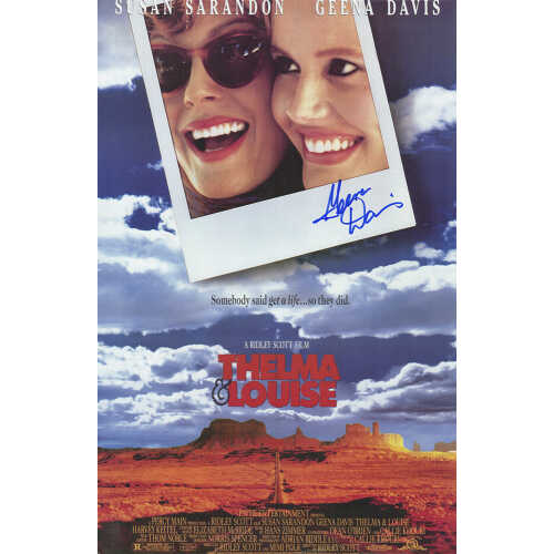 Geena Davis Signed Thelma & Louise 11×17 Movie Poster