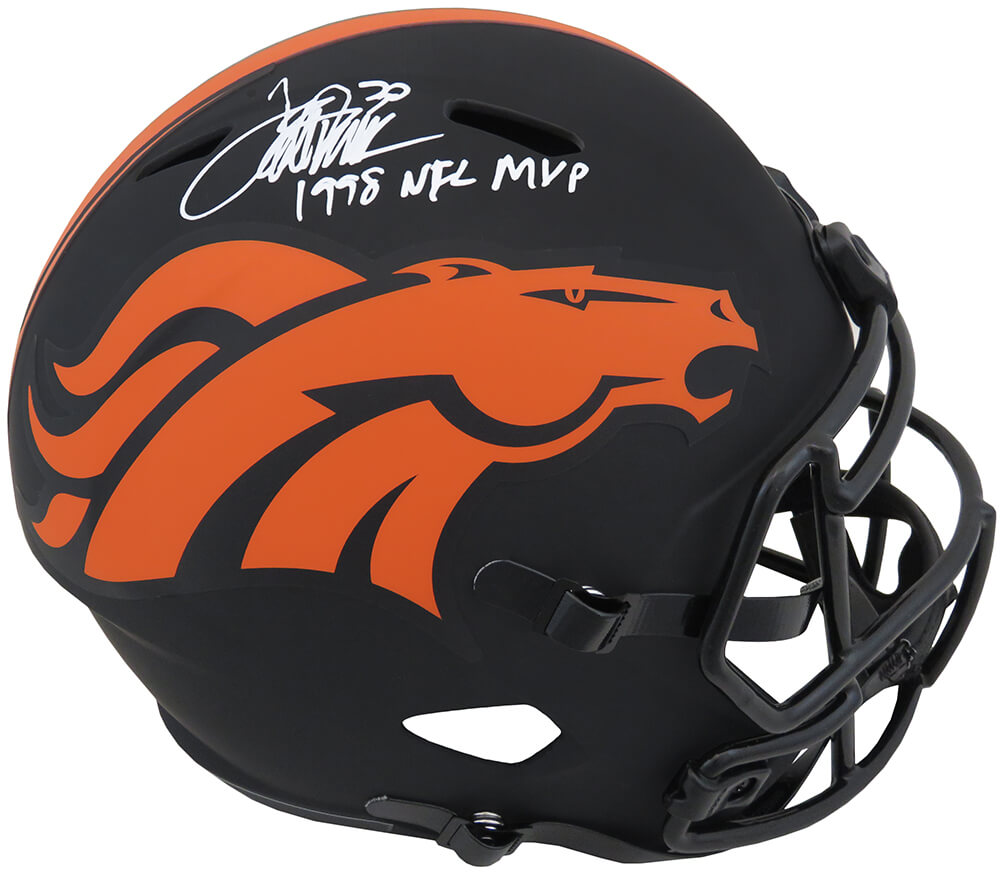 Terrell Davis Signed Denver Broncos Riddell Speed Mini Helmet