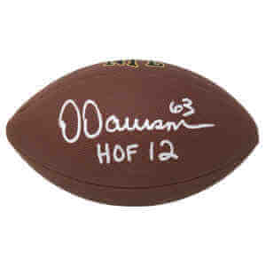 Dermontti Dawson Signed Wilson Super Grip Full Size NFL Football w/HOF'12