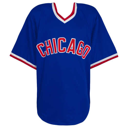 Andre Dawson Signed Blue Throwback Custom Baseball Jersey - Image 3