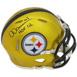 Dermontti Dawson Signed Pittsburgh Steelers FLASH Riddell Speed Mini Helmet w/HOF'12