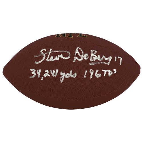 Steve DeBerg Signed Wilson Super Grip Full Size NFL Football w/34,241 Yds, 196 TDs