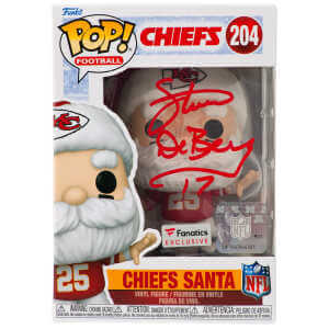 Steve DeBerg Signed Kansas City Chiefs SANTA Funko Pop Doll #204