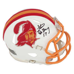 Steve DeBerg Signed Tampa Bay Buccaneers T/B White Riddell Speed Mini Helmet