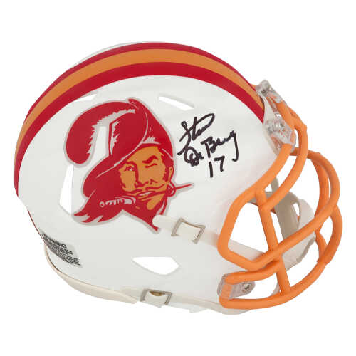 Steve DeBerg Signed Tampa Bay Buccaneers T/B White Riddell Speed Mini Helmet