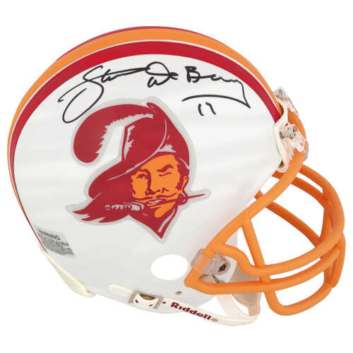 Steve DeBerg Signed Tampa Bay Buccaneers Throwback White (vsr4) Riddell Mini Helmet