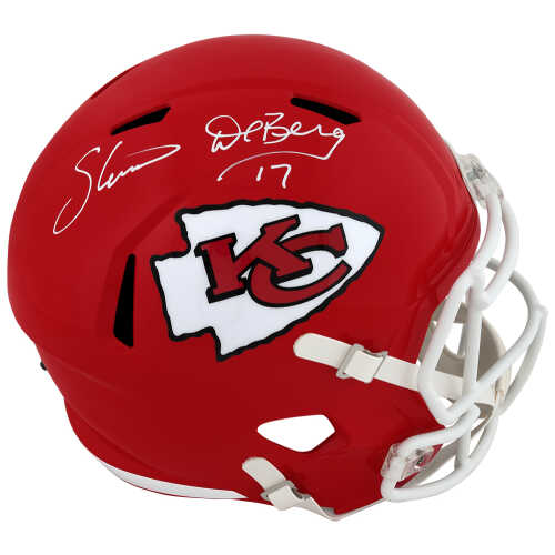 Steve DeBerg Signed Kansas City Chiefs Riddell Full Size Speed Replica Helmet
