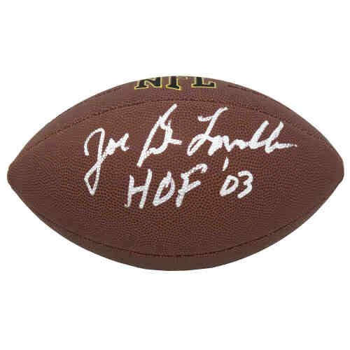 Joe DeLamielleure Signed Wilson Super Grip Full Size NFL Football w/HOF'03