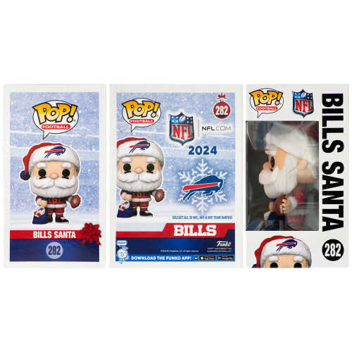 Joe DeLamielleure Signed Buffalo Bills Santa Funko Pop Doll #282 w/HOF'03 - Image 2