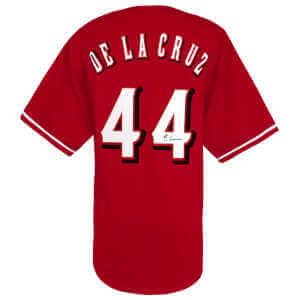 Elly De La Cruz Signed Red Custom Baseball Jersey – (Beckett)