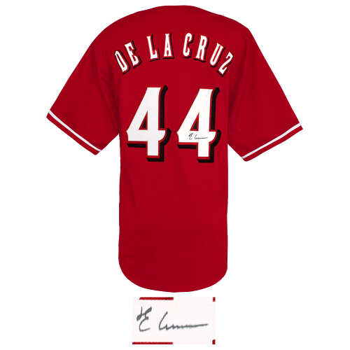 Elly De La Cruz Signed Red Custom Baseball Jersey - (Beckett) - Image 2
