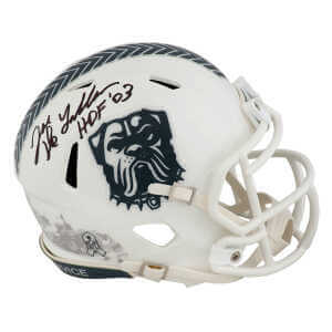 Joe DeLamielleure Signed Cleveland Browns 2024 Salute to Service White Riddell Speed Mini Helmet w/HOF’03