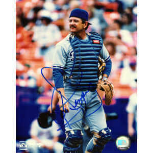 Rick Dempsey Signed Los Angeles Dodgers Catching 8x10 Photo