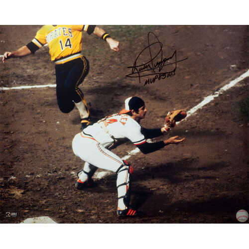 Rick Dempsey Signed Baltimore Orioles 1983 World Series Play At Plate 16x20 Photo w/MVP 83 WS
