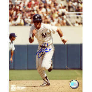Bucky Dent Signed New York Yankees Running Bases 8x10 Photo