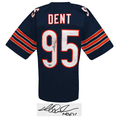 Richard Dent Signed Navy Custom Football Jersey w/HOF'11 - (Beckett) - Image 2