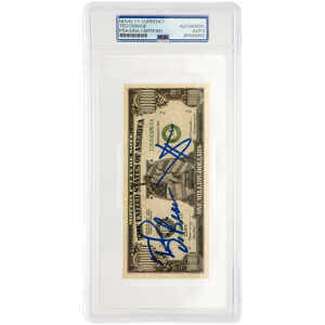 Ted DiBiase Signed ($1M) One  Million Dollar Novelty Bill - (PSA Encapsulated)