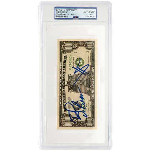 Ted DiBiase Signed ($1M) One  Million Dollar Novelty Bill - (PSA Encapsulated)