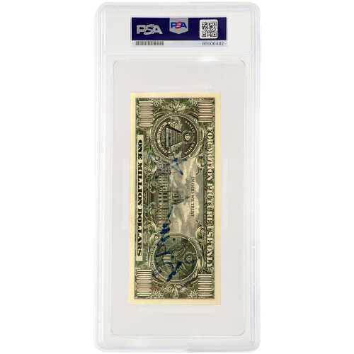 Ted DiBiase Signed ($1M) One  Million Dollar Novelty Bill - (PSA Encapsulated) - Image 2