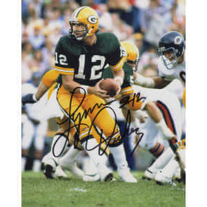 Lynn Dickey Signed Green Bay Packers vs. Bears Action 8x10 Photo