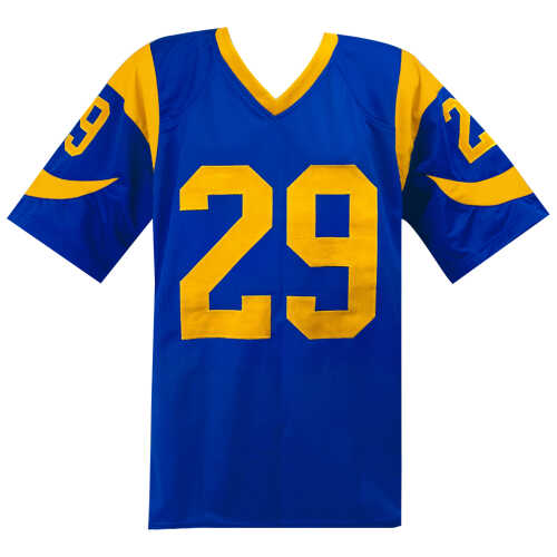 Eric Dickerson Signed Blue & Gold Throwback Custom Football Jersey