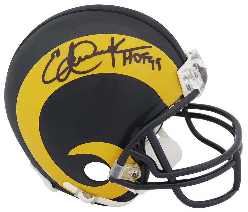 Eric Dickerson Autographed Rams Mini Helmet –