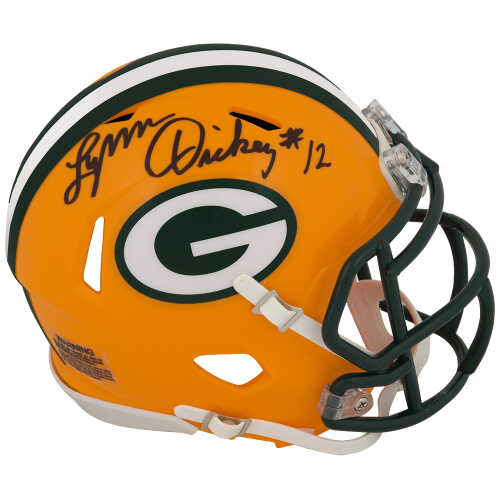Lynn Dickey Signed Green Bay Packers Riddell Speed Mini Helmet