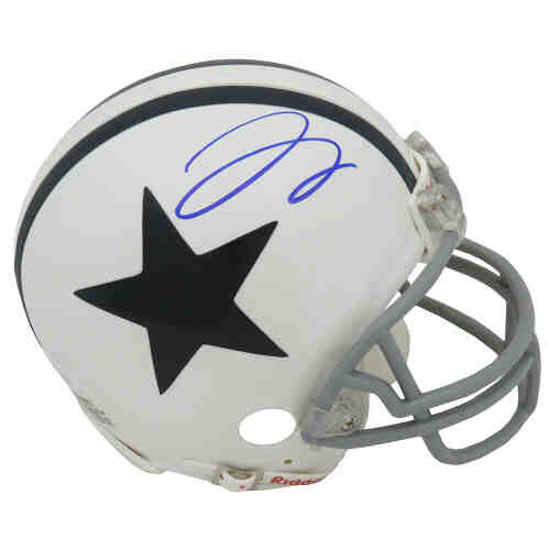 Trevon Diggs Signed Dallas Cowboys White Throwback Riddell Mini Helmet (JSA)
