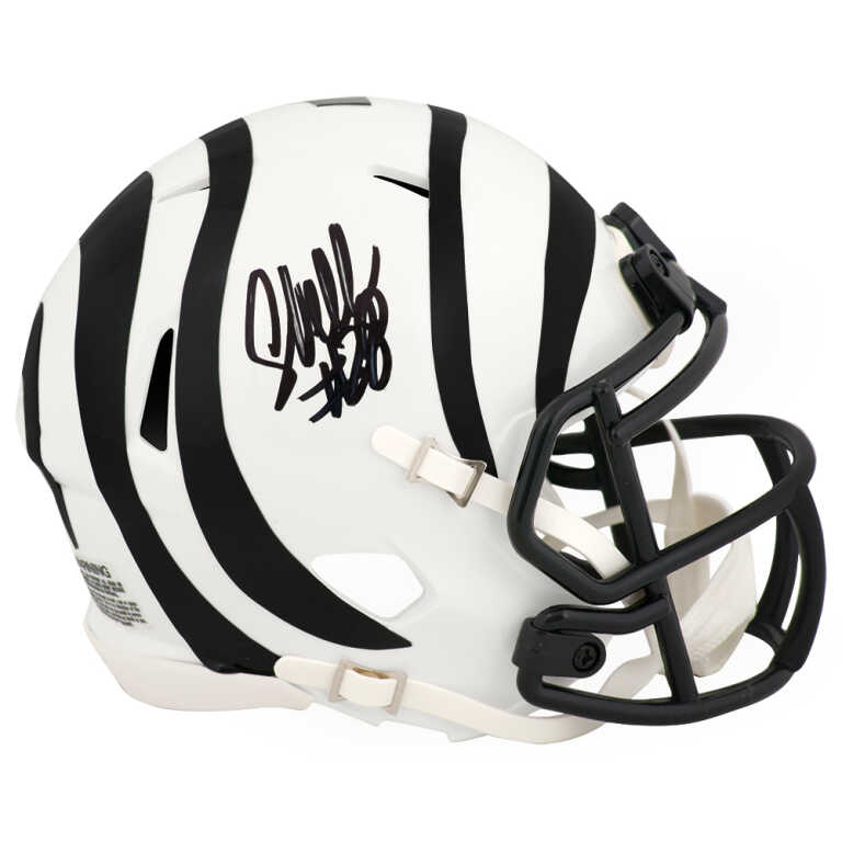 Corey Dillon Signed Cincinnati Bengals Alternate White Riddell Speed