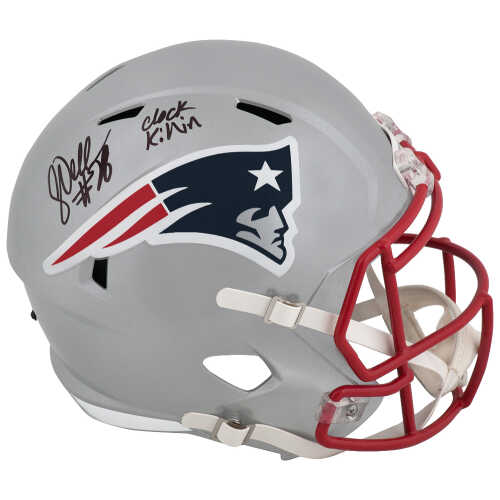 Corey Dillon Signed New England Patriots Riddell Full Size Speed Replica Helmet w/Clock Killin