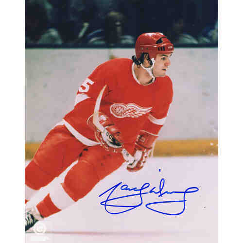 Marcel Dionne Signed Detroit Red Wings Action 8x10 Photo