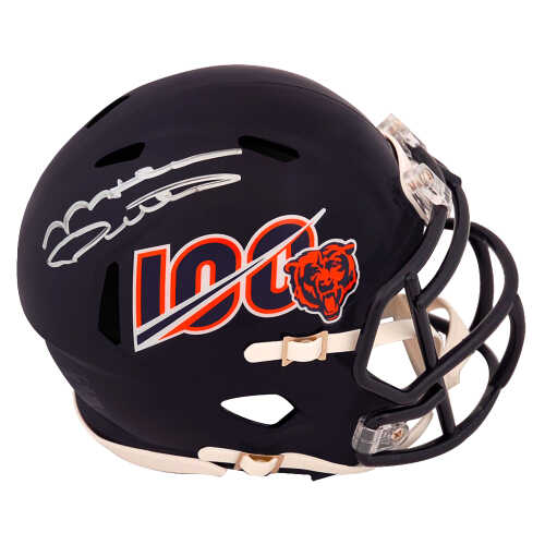 Mike Ditka Signed Chicago Bears 100th Season Logo Riddell Speed Mini Helmet - (PSA)