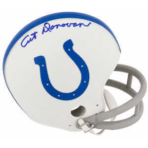 Art Donovan Signed Colts Throwback 2-Bar Riddell (VSR4) Mini Helmet
