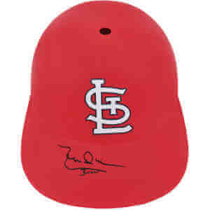 Leon Durham Signed St Louis Cardinals Souvenir Replica Batting Helmet w/Bull