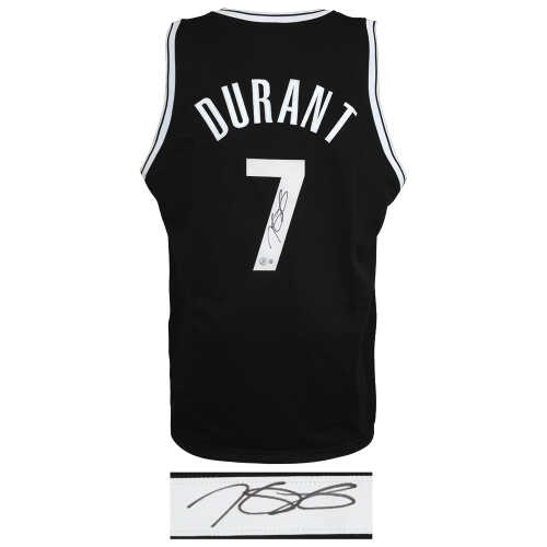 Kevin Durant Signed Black Custom Baseball Jersey - (Beckett) - Image 2