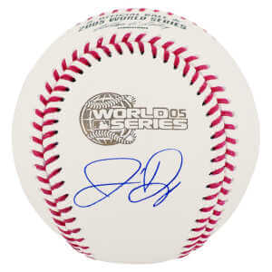 Jermaine Dye Signed Rawlings 2005 World Series Logo Baseball