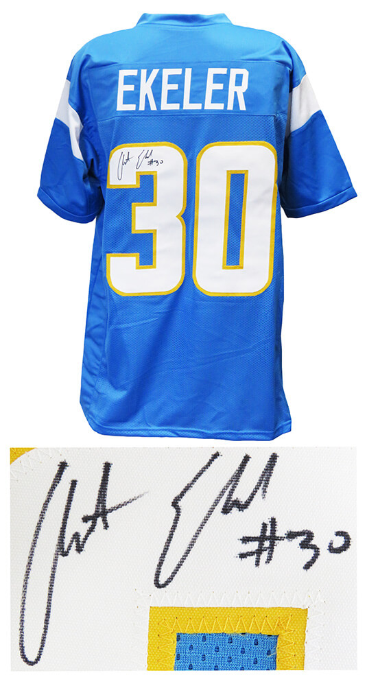 Austin Ekeler Autographed Signed Custom Powder Blue Player Jersey