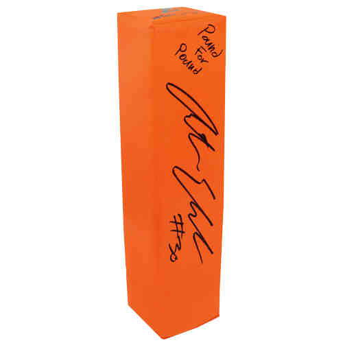 Austin Ekeler Signed BSN Orange Endzone Football Pylon w/Pound For Pound Schwartz Sports