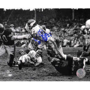 Carl Eller Signed Minnesota Vikings B&W Action vs Bears 8x10 Photo w/HOF'04