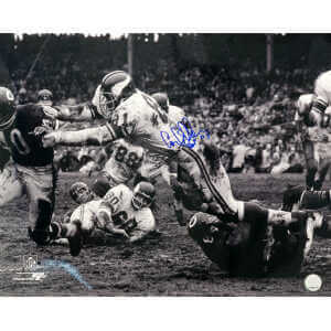 Carl Eller Signed Minnesota Vikings B&W Action vs Bears 16x20 Photo w/HOF'04