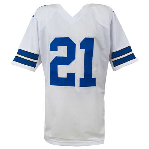 Ezekiel Elliott Signed White Custom Football Jersey - (Beckett) - Image 3