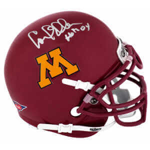 Carl Eller Signed Minnesota Golden Gophers Schutt Mini Helmet w/HOF'04