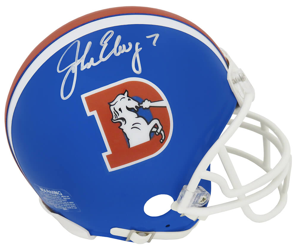 Shop John Elway Denver Broncos Signed Broncos Logo Football