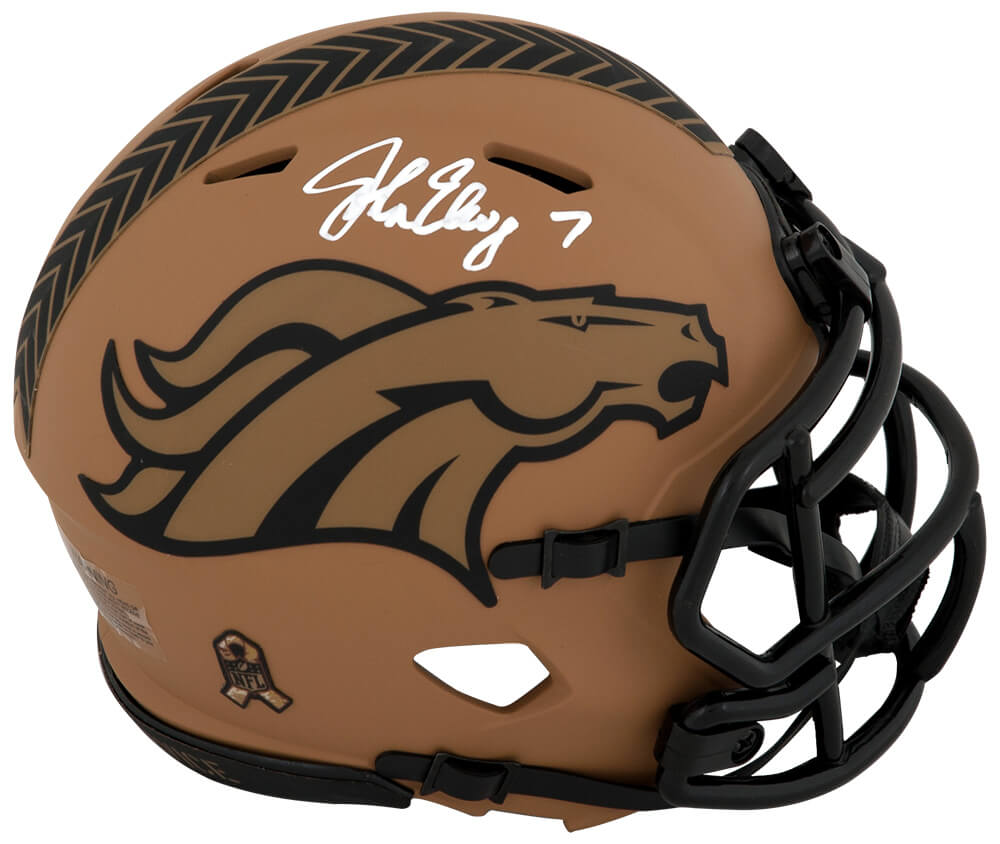 John elway best sale signed helmet