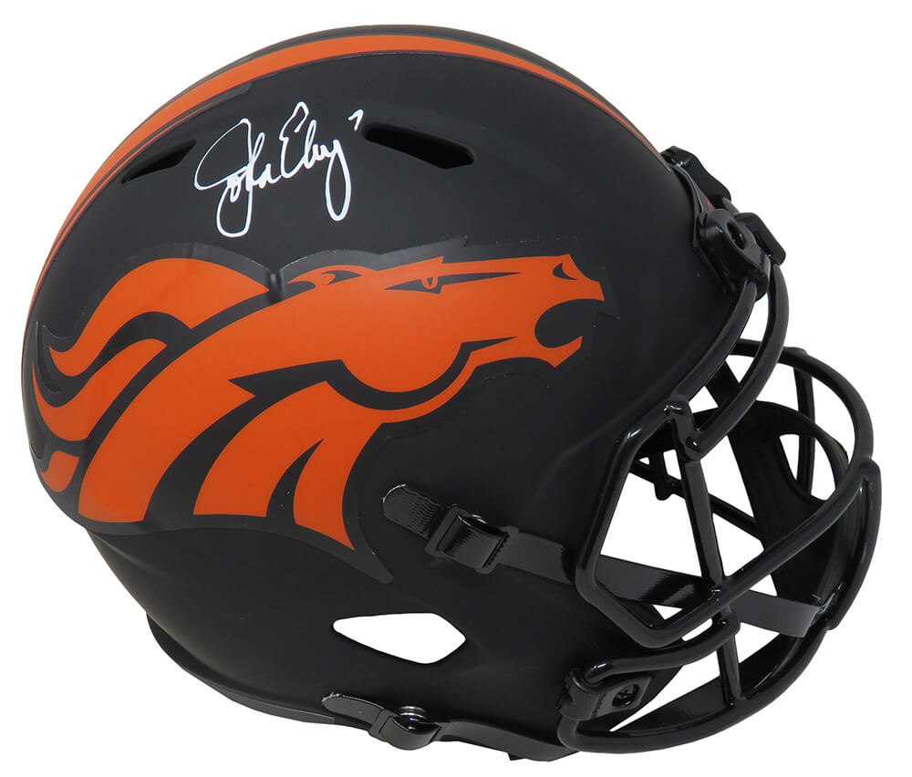 John Elway Signed Denver Broncos Helmet