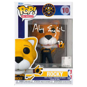 Alex English Signed Denver Nuggets 'Rocky' Mascot Funko Pop Doll #10 w/HOF'97